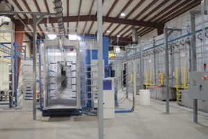Outside of Industrial Paint Finishing System