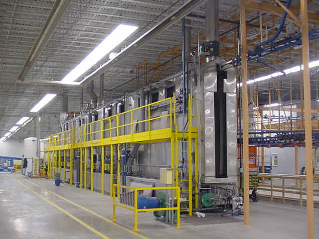 Inside of surface prep facility